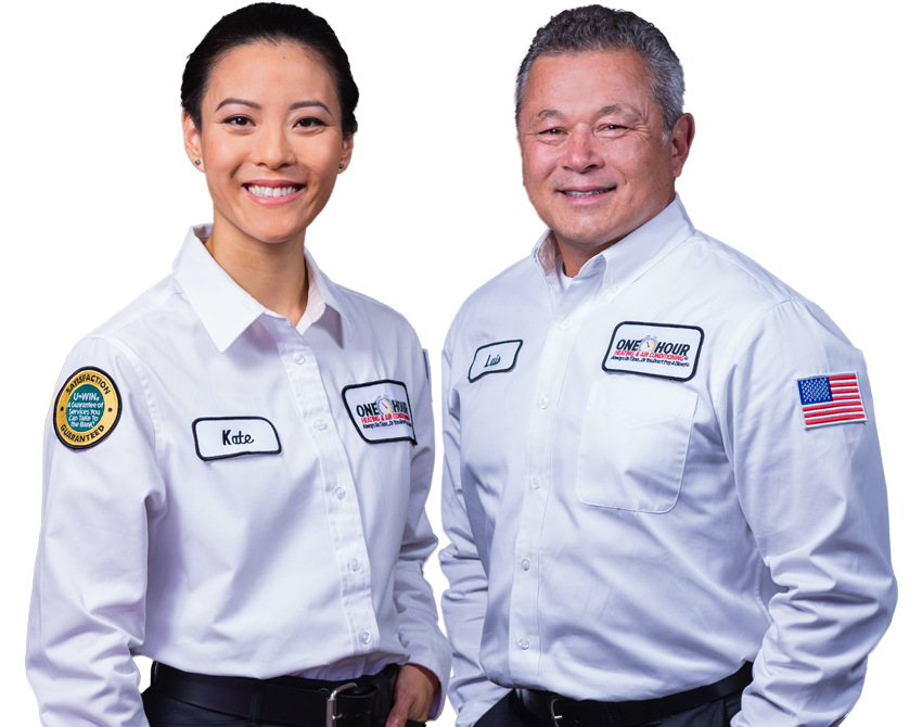 One Hour AC Technicians ready to install mini-split ductless system in Miami, Florida